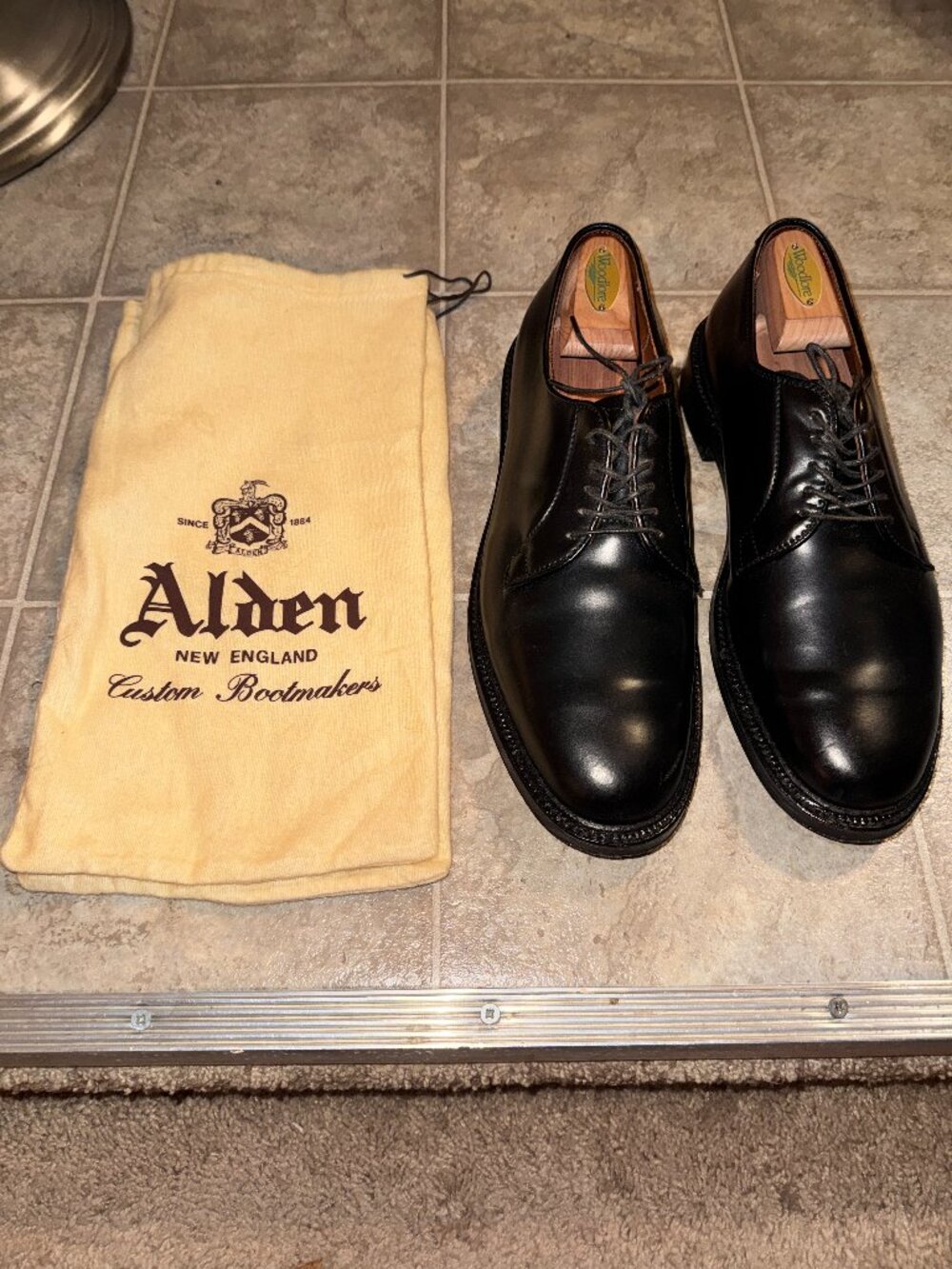 Alden Black Bluchers / Dress Shoes